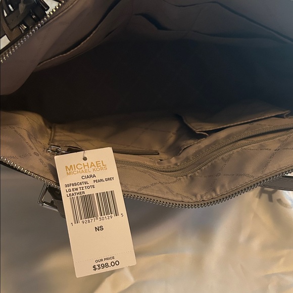 Michael Kors Light Gray Tote Bag